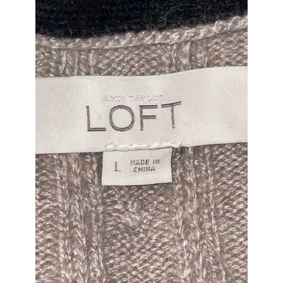 NWT Ann Taylor LOFT Cardigan -‎ Size L - Wool/Cotton/Rayon/Rabbit Hair Blend - Picture 3 of 9